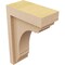 Ekena Millwork 3"W x 6"D x 9"H Classic Warren Rough Cedar Woodgrain TimberThane Corbel, Primed Tan CORUR03X06X09WARRCPR - alternate 6